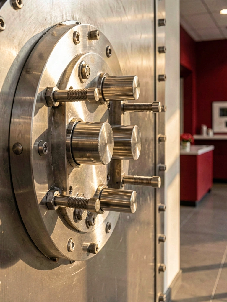 Secure banking vault mechanism